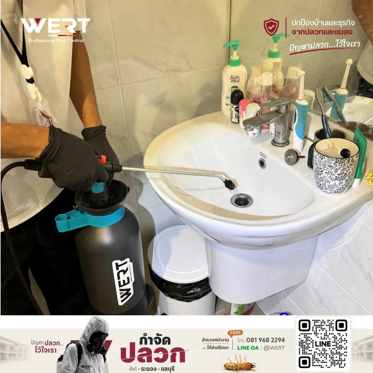 ฉีดสเปรย์กำจัดปลวกภายในบ้าน ครั้งที่ 1 รูปที่ 4